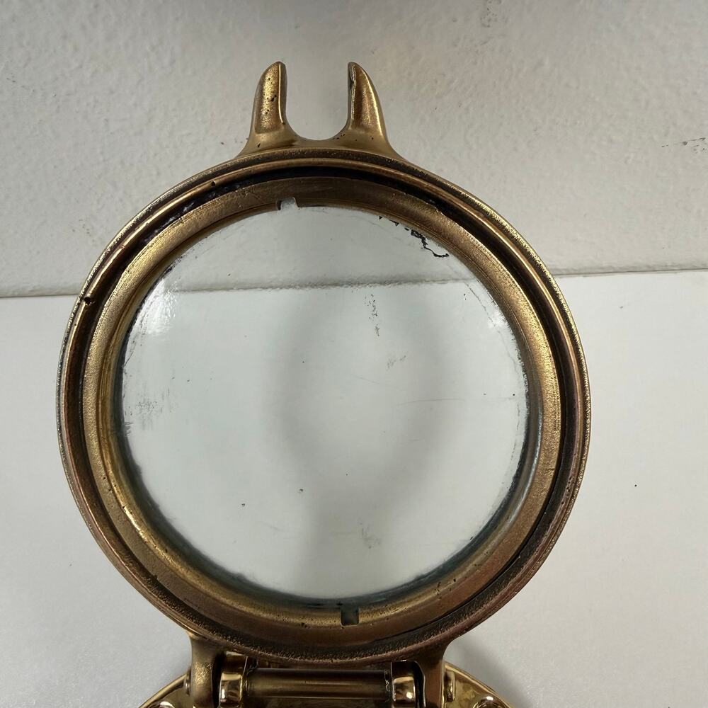 Vintage-Style Brass Nautical Maritime Boat Yacht Porthole Hinged Window Decor - Picture 4 of 10